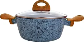 Кастрюля Vitesse Granite VS-4025 1.7л. d=18см (с крышкой) серый