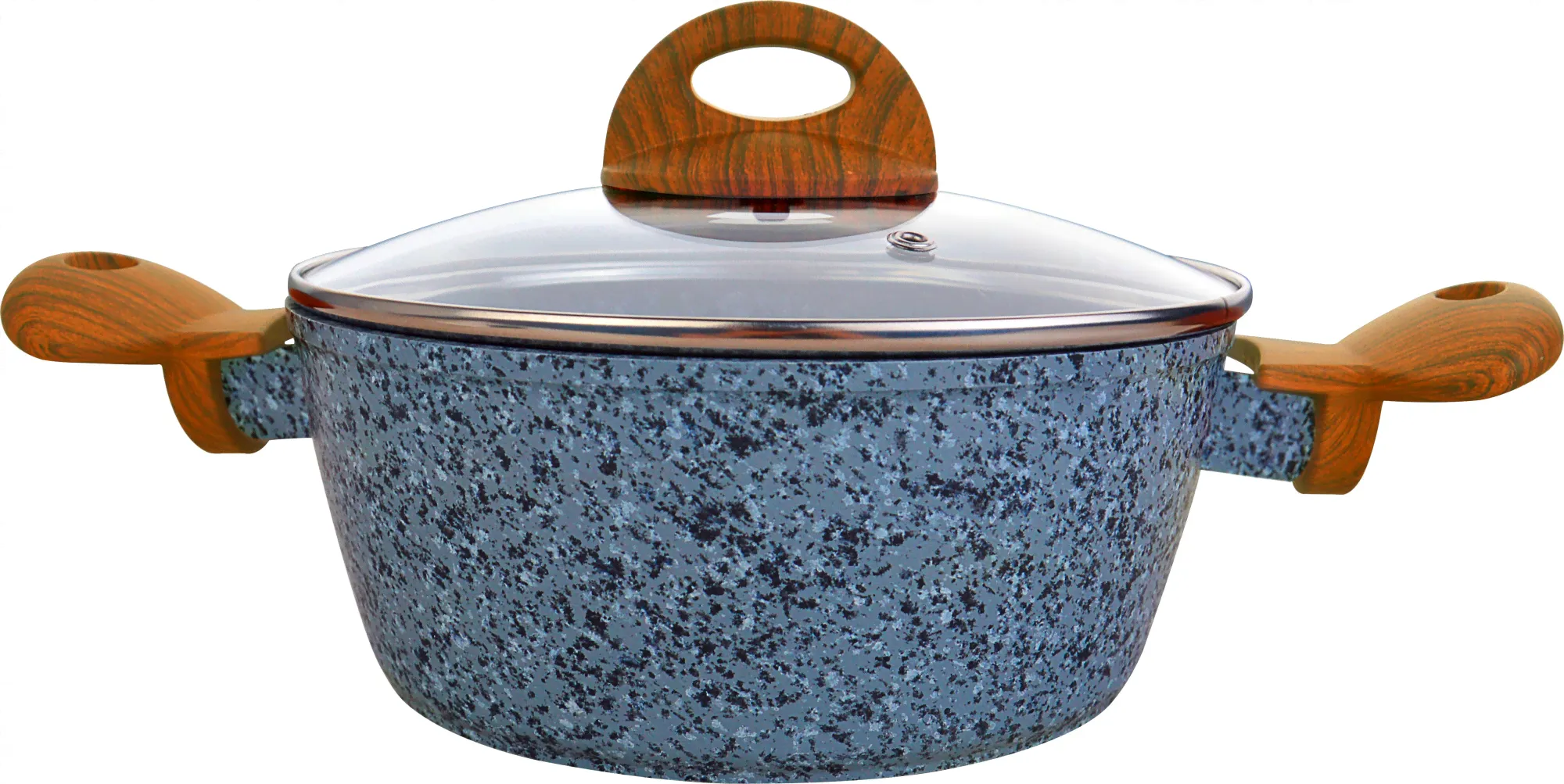 Кастрюля Vitesse Granite VS-4025 1.7л. d=18см (с крышкой) серый
