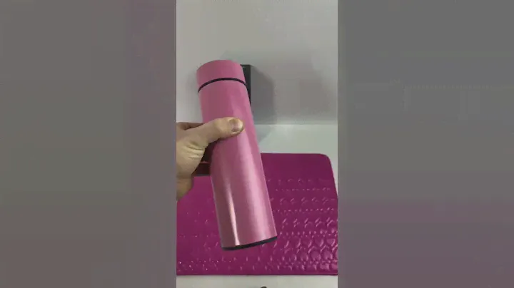 Термос с LED индикатором температуры, сенсорный 500 ml Premium, Нержавеющая сталь с ситечком розовый